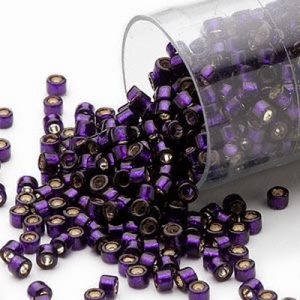 Delica®, 11/0 - Silver-Lined Dark Purple