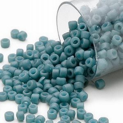Delica®, 11/0 - Opaque Matte Grey Blue