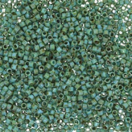 Delica®, 11/0 - Opaque Turquoise Blue Picasso