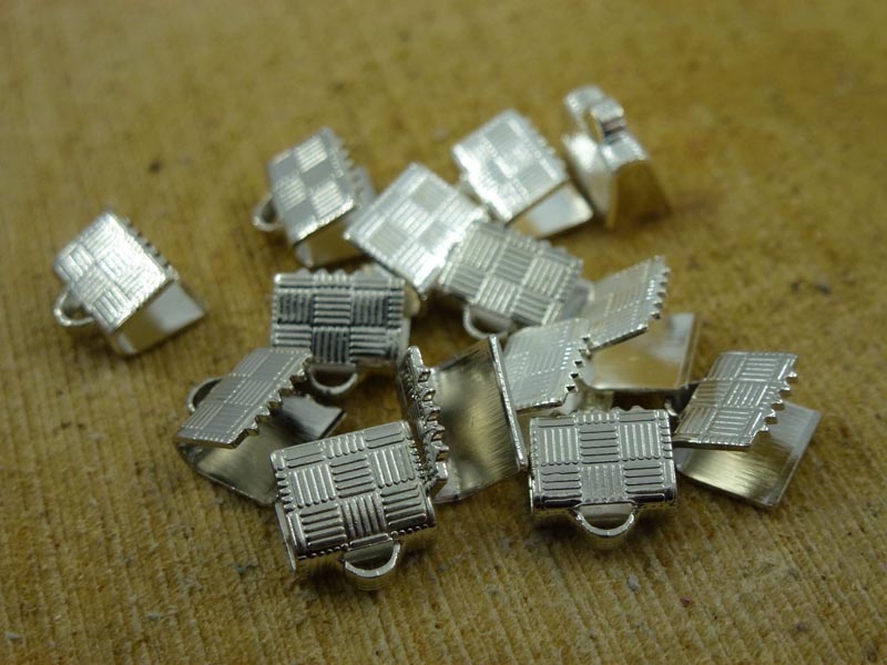 Veterklem extra stevig - Antiek Zilver