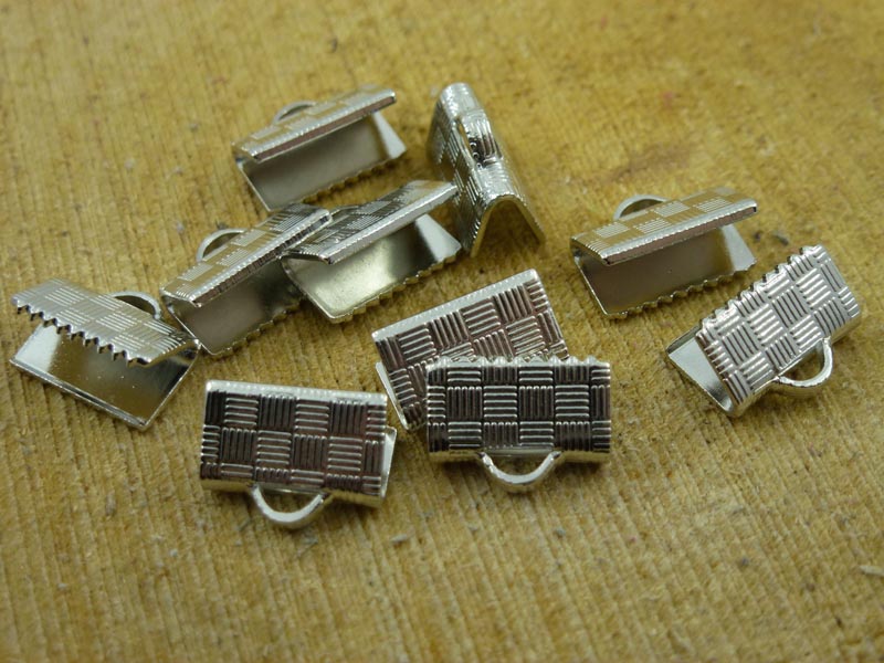 Veterklem extra stevig - Antiek Zilver