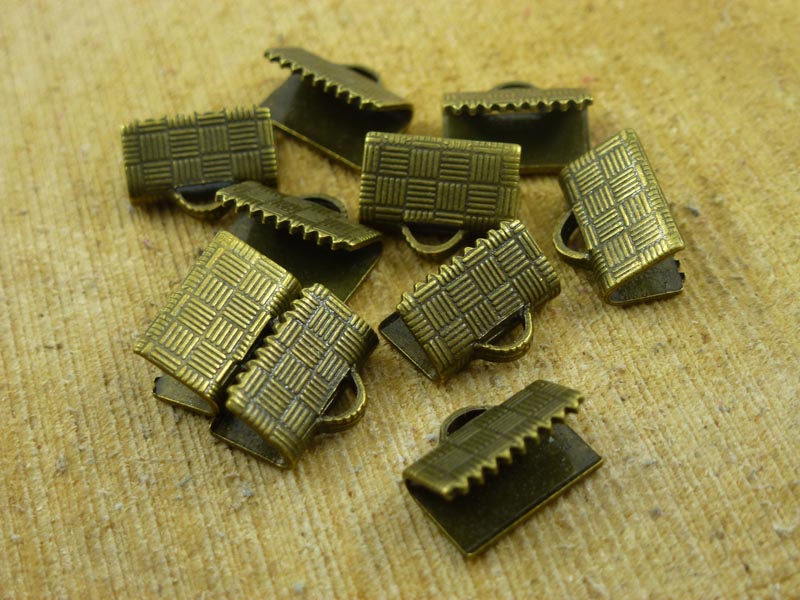 Veterklem extra stevig - Antiek Brons