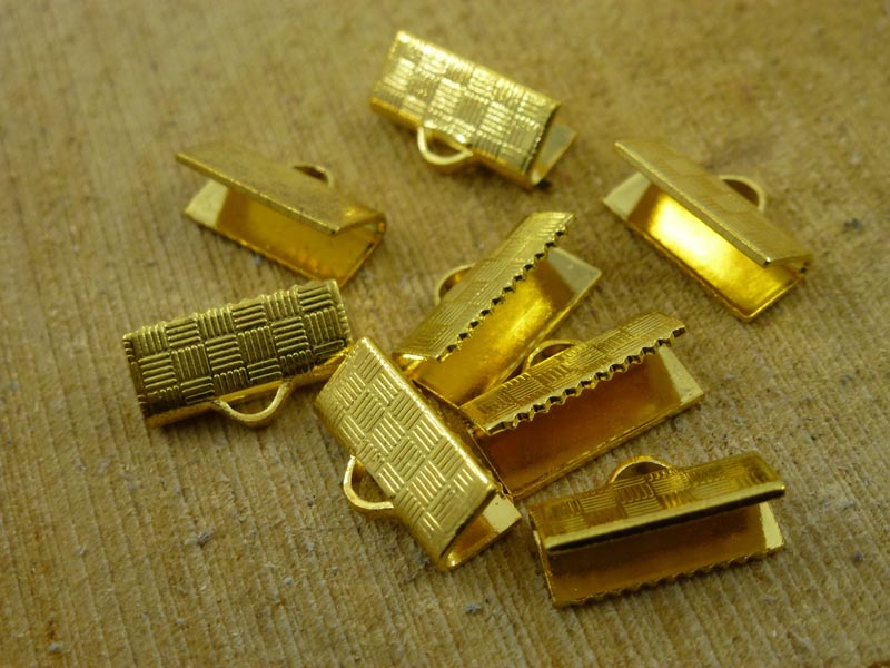 Veterklem extra stevig - Goud-kleurig (sommige met slechte plating)