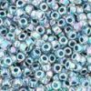 Toho, 15/0 - Inside-Color Rainbow Crystal/Strawberry Lined
