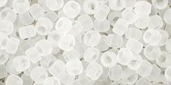 Toho, 8/0 - Transparant - Frosted Crystal
