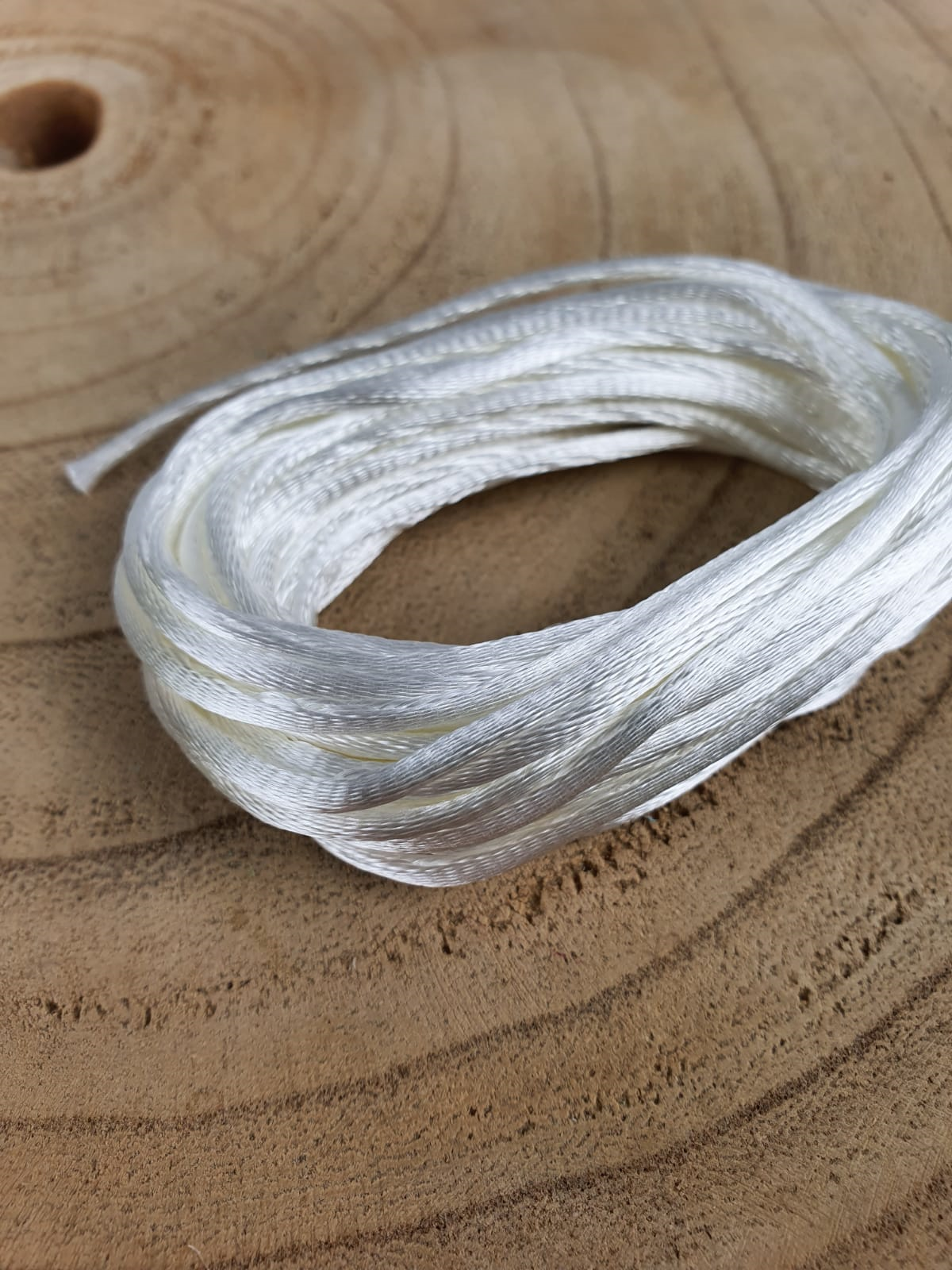 Satijnkoord - Ivory White