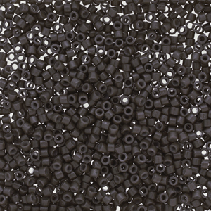 Delica®, 11/0 - Duracoat Opaque Charcoal Grey