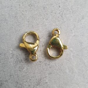 Alternative view of Karabijn Sluiting - Gold-plated RVS