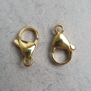 Alternative view of Karabijn Sluiting - Gold-plated RVS (glimmend)