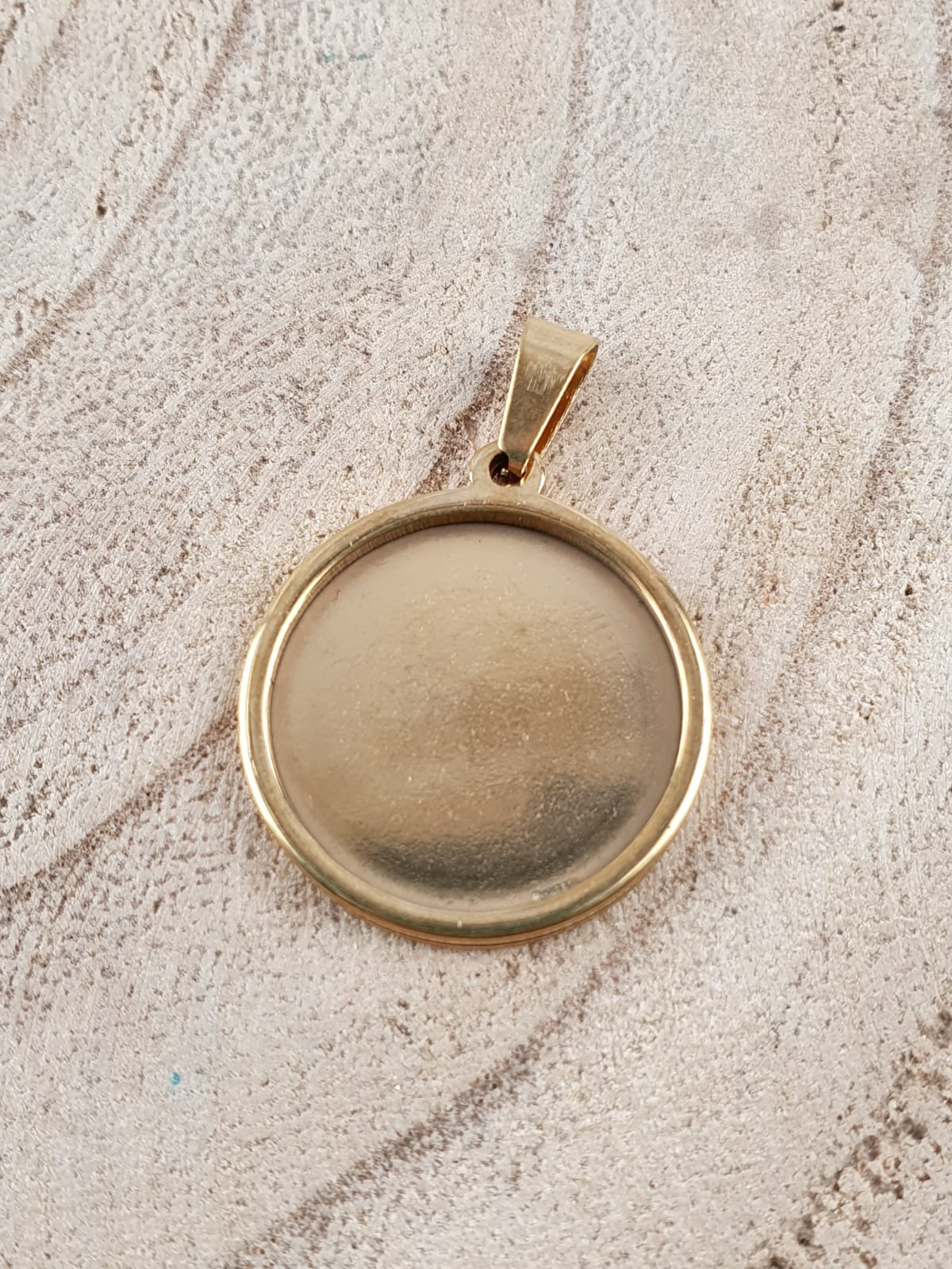 Cabochon Setting, 20mm - Gold-plated RVS