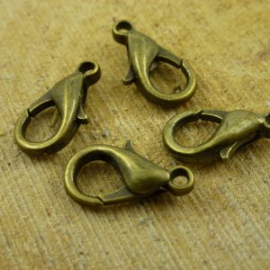 Karabijn sluiting - Antiek Brons