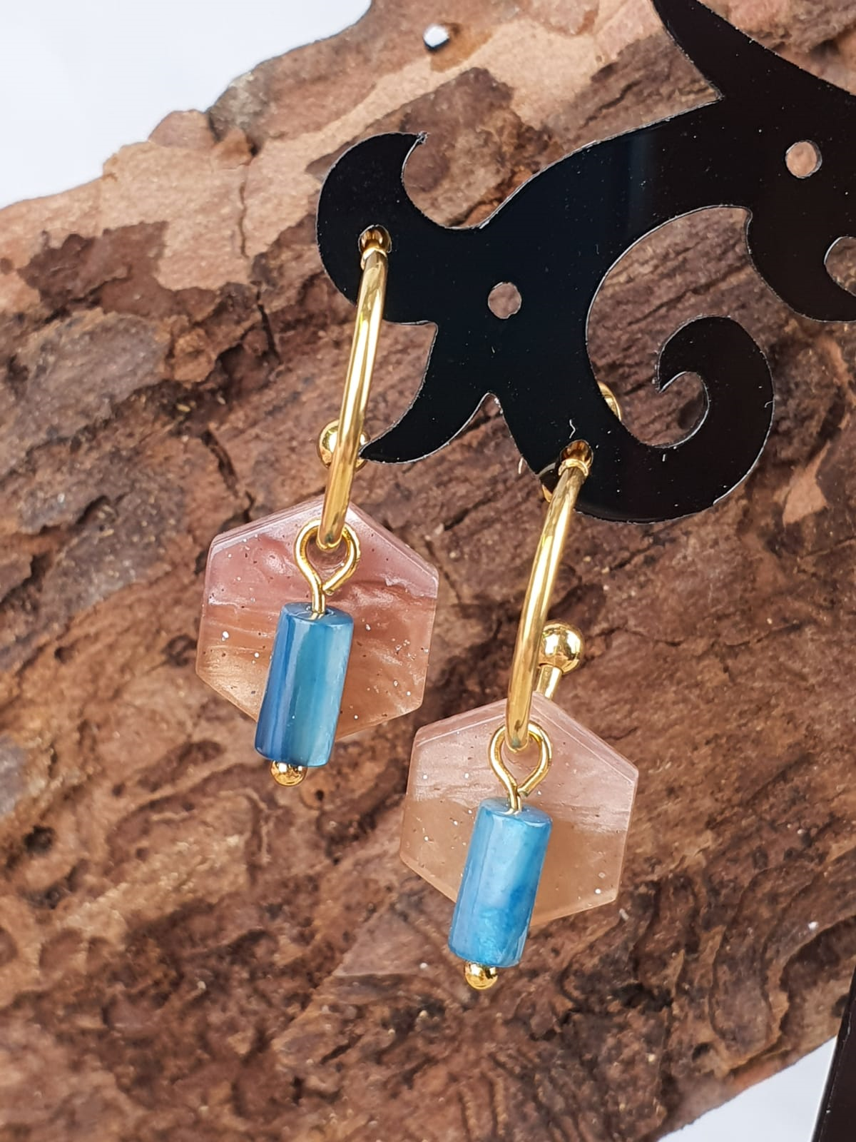 Inspiratie - Resin & Schelp Oorbellen