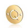 Initial Connector, RVS Gold - Q