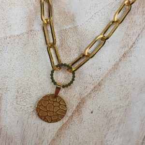 Inspiratie - Stainless Steel Leopard Ketting