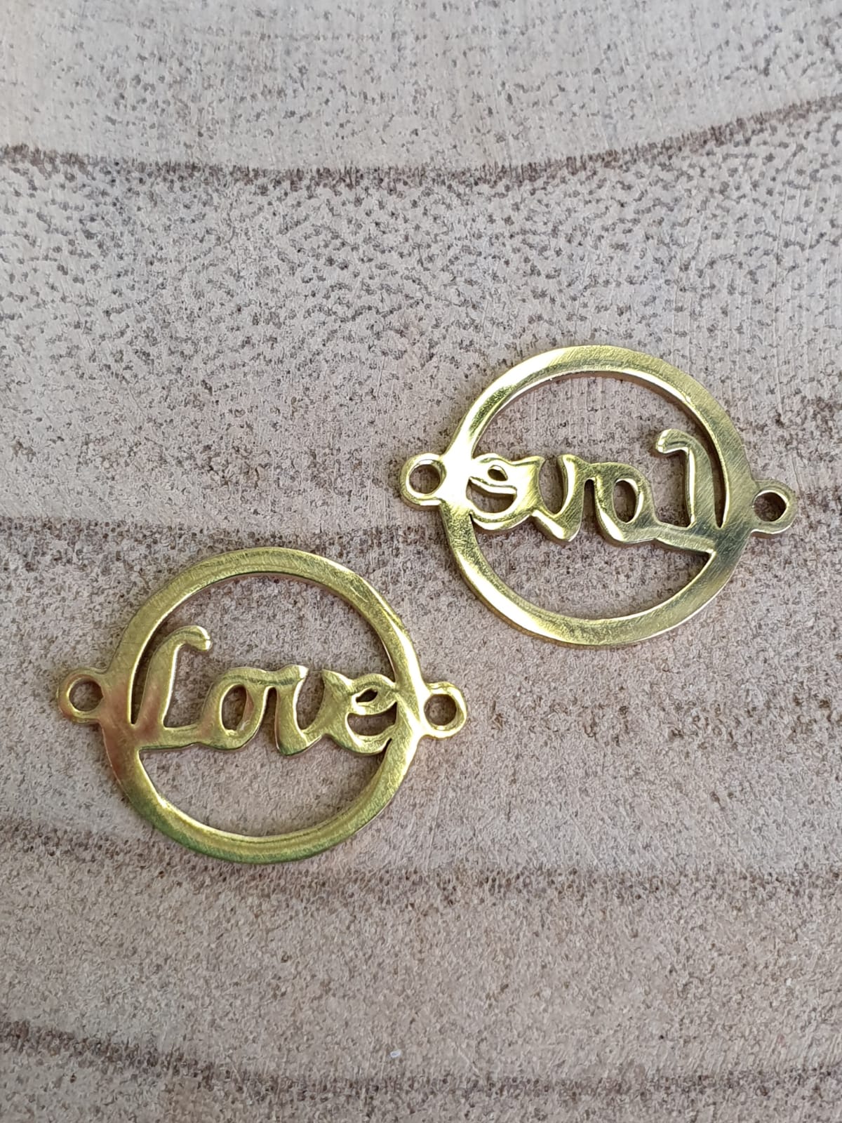 Connector, Love - Gold-plated RVS