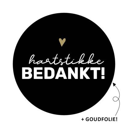 Stickers - Hardstikke Bedankt!