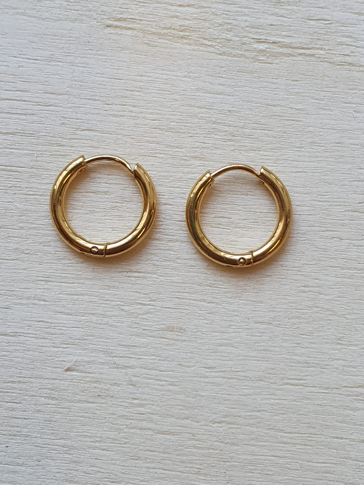 Huggie Creool - RVS - Gold - 14mm, dun