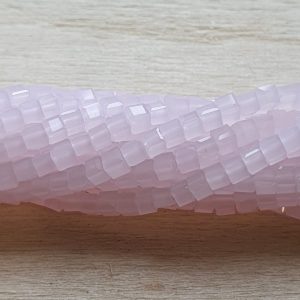 Facet Cube - Opaque Pink