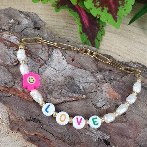 Inspiratie - Pearls&Chain armband