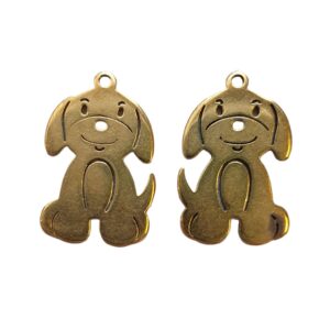 Bedel, Hond - Gold-plated RVS