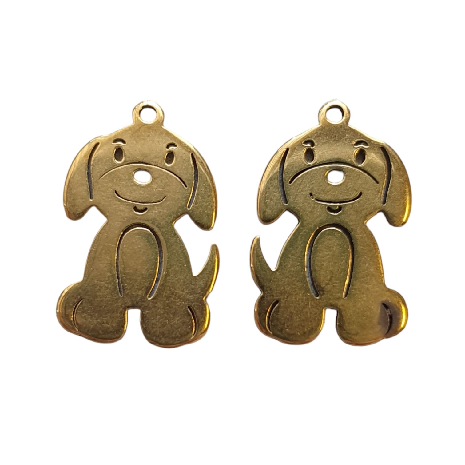 Bedel, Hond - Gold-plated RVS