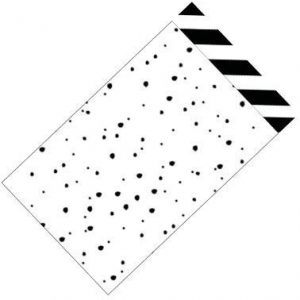 Cadeauzakjes, 12X19cm - Confetti Black