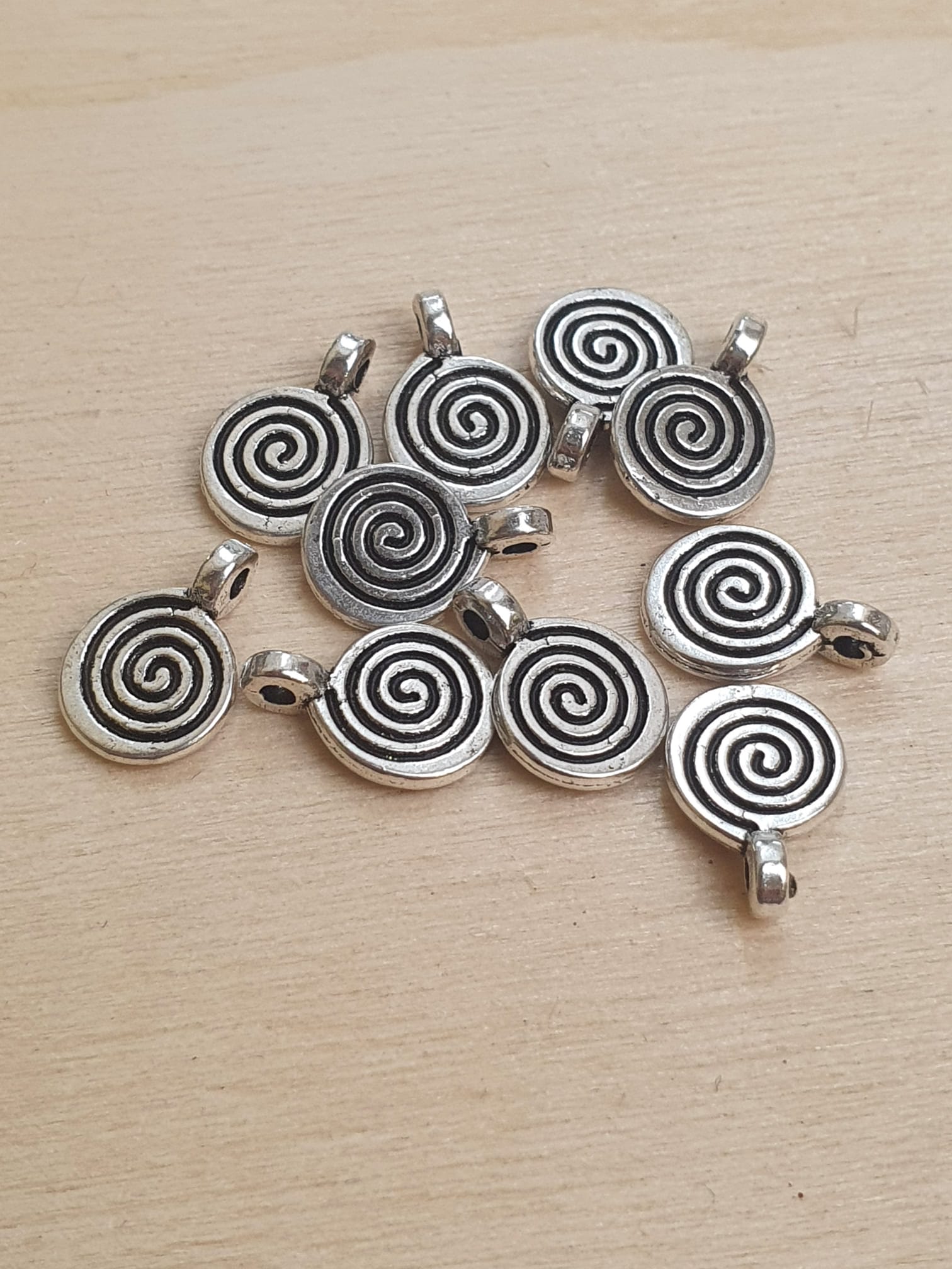 Bedel, Swirl - Antiek Zilver