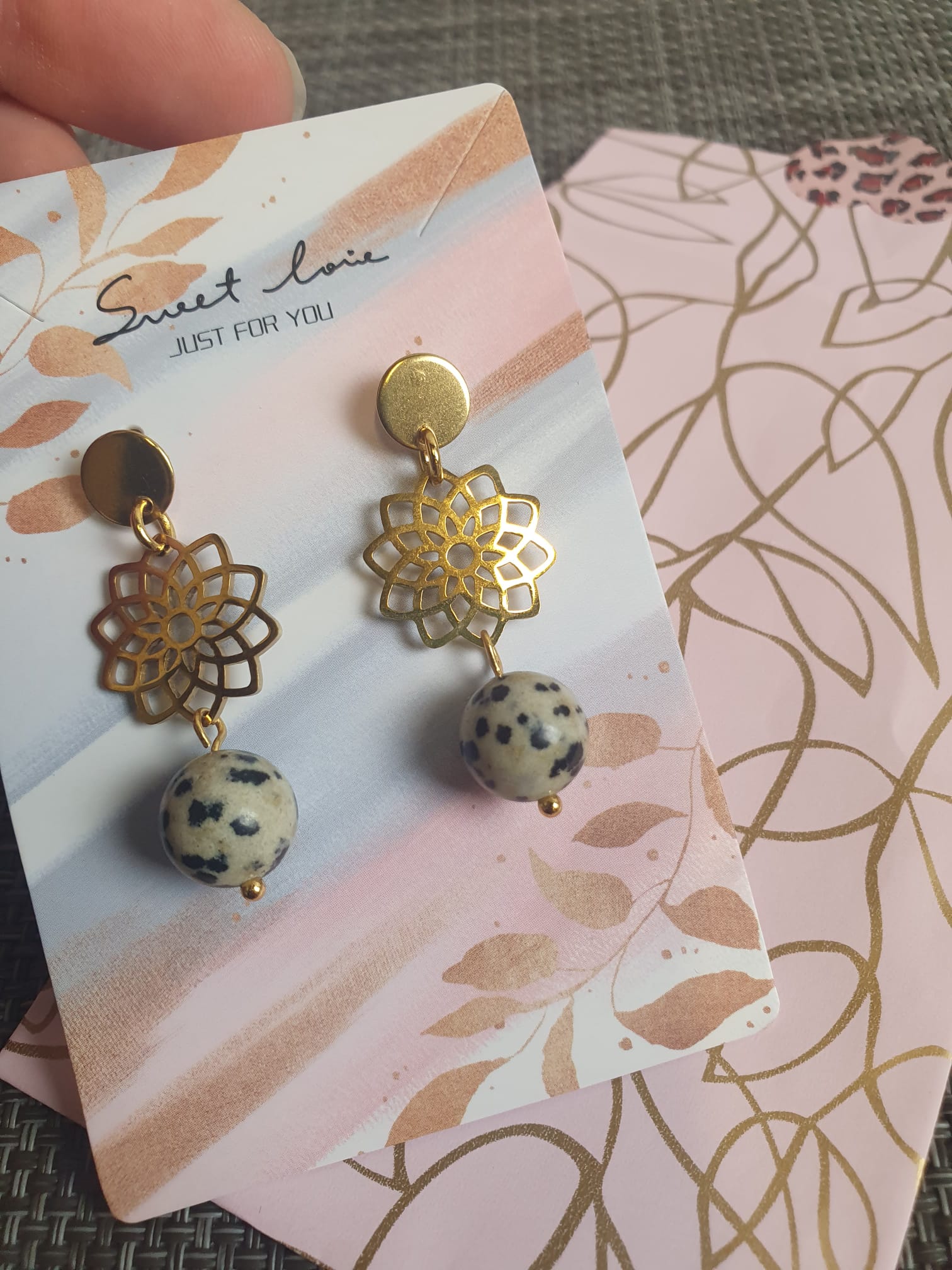 Inspiratie - Flower oorbellen