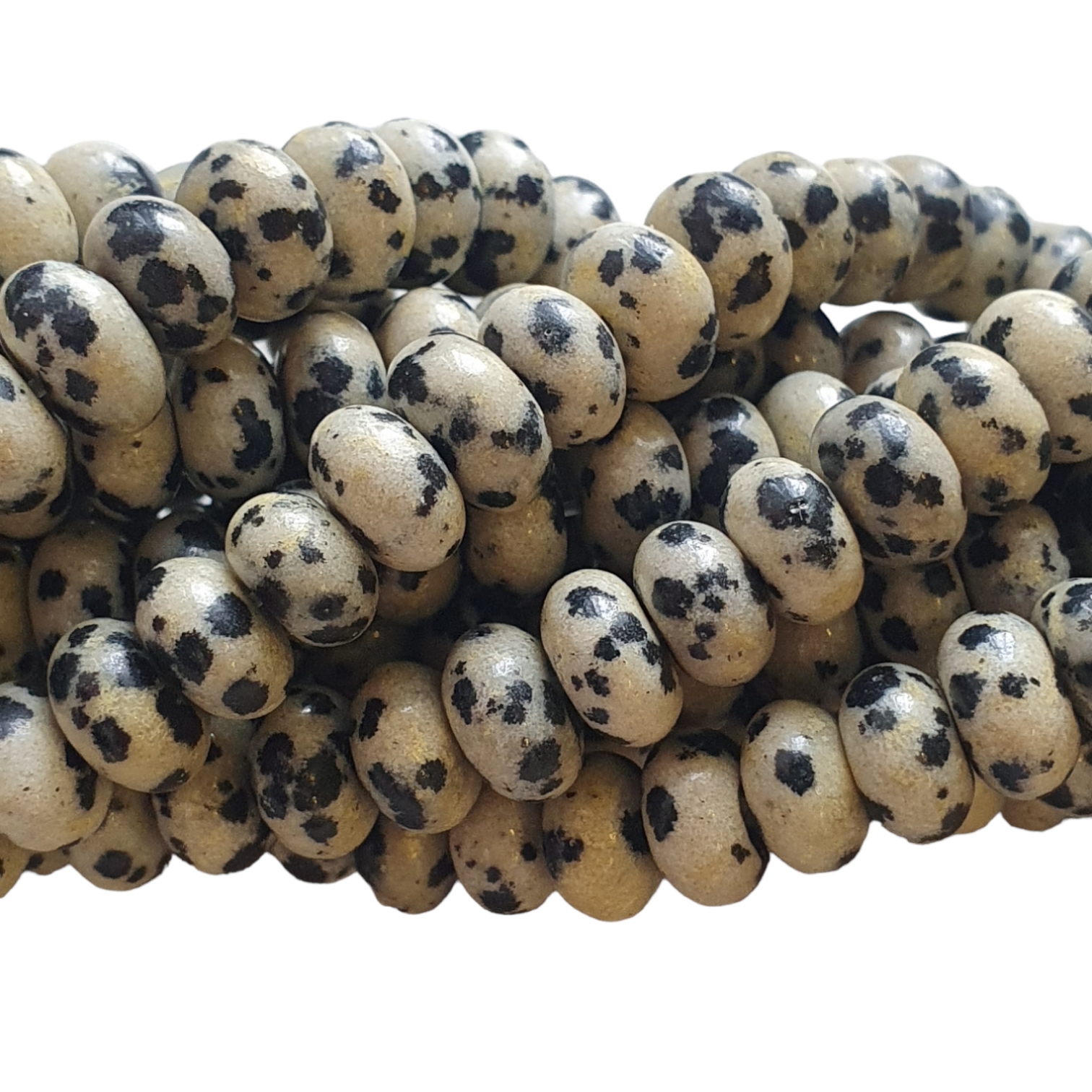 Natuursteen, Rondelle - Dalmatier Jasper