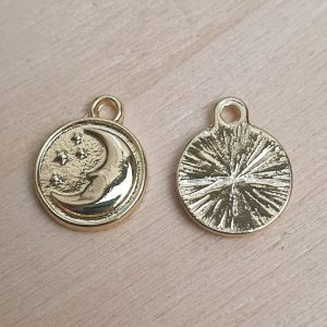 Bedel, Goud-kleurig - Maan in Rondje