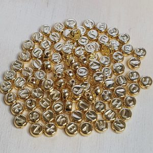 Letterkralen Mix - Goud