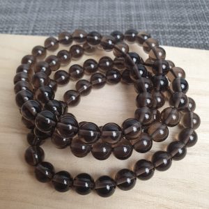 Edelsteen Armband - Rookkwarts, 8mm