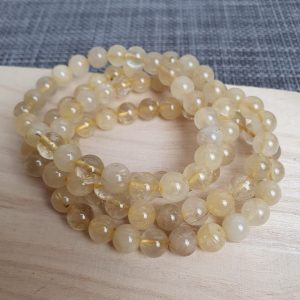 Edelsteen Armband - Rutielkwarts, 8mm