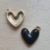 Bedel Enamel, Heart - Black