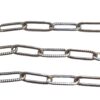 Ketting Paperclip, Geribbelt, 12X4,5X1mm - RVS