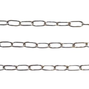 Ketting Paperclip, 5,5X2,2X0,5mm - RVS