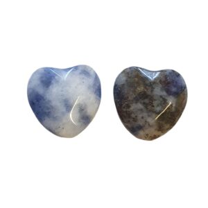 Natuursteen, Faceted Heart - Sodaliet