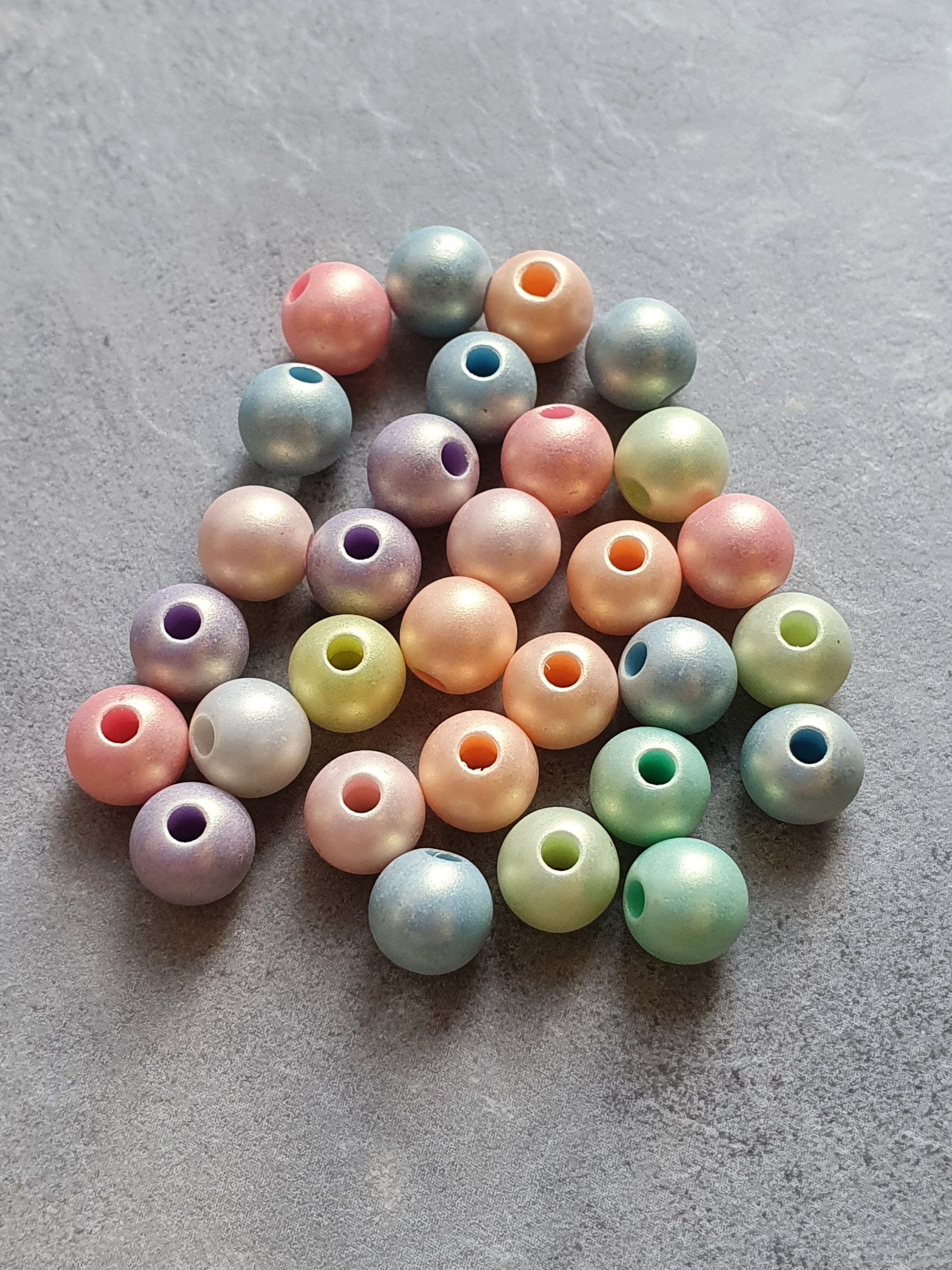 Kunststof Kraal - Shiny Spring Mix, 8mm