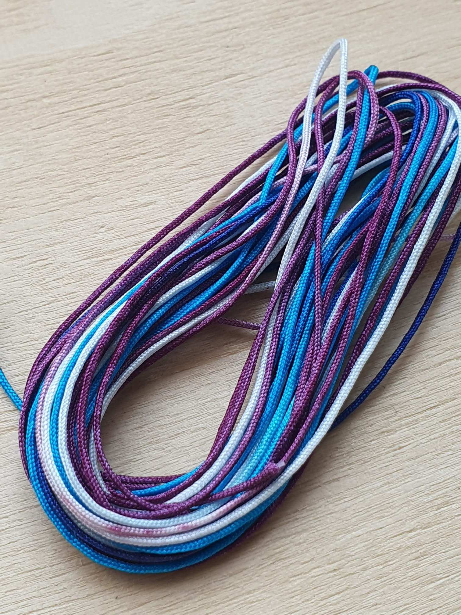 Nylon Koord White Galaxy - ca. 0.8mm - Nylon Koord - Koord - Sparklin Moon