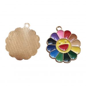 Bedel Enamel - Smiley Regenboog