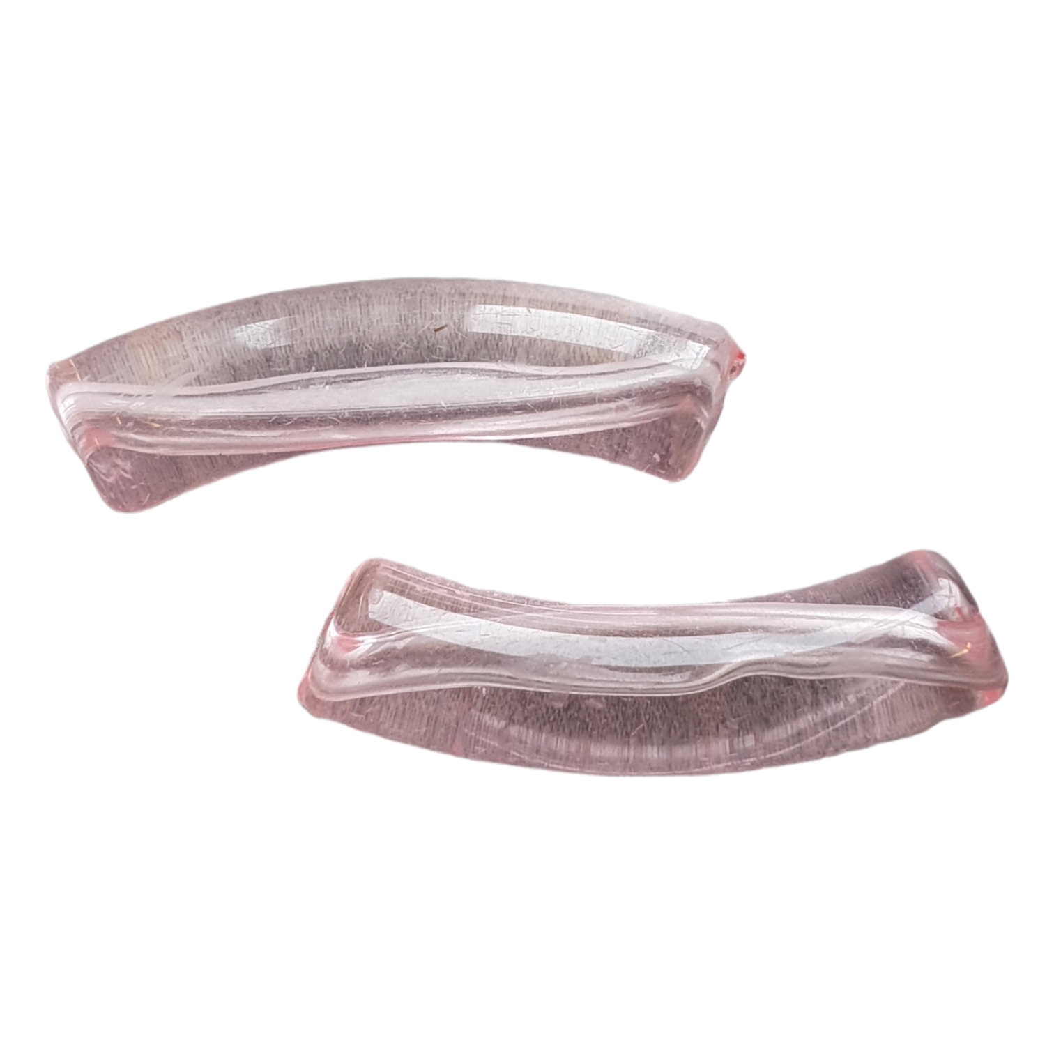 Curved Tube - Transparant, Pink