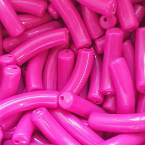 Alternative view of Curved Tube - Hot Pink