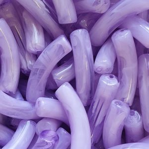 Alternative view of Curved Tube - Imitatie Gemstone, Violet *rozer dan op de foto