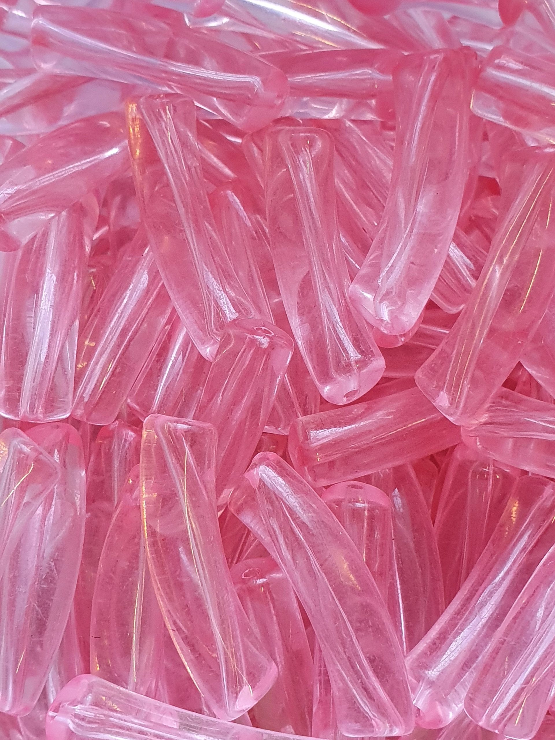 Curved Tube - Transparant, Pink - Afbeelding 2