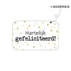 Stickers - Hartelijk Gefeliciteerd