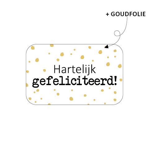Stickers - Hartelijk Gefeliciteerd