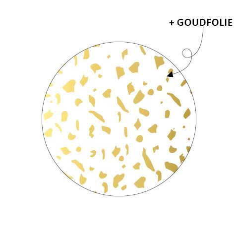 Stickers - Terrazzo - White&Gold
