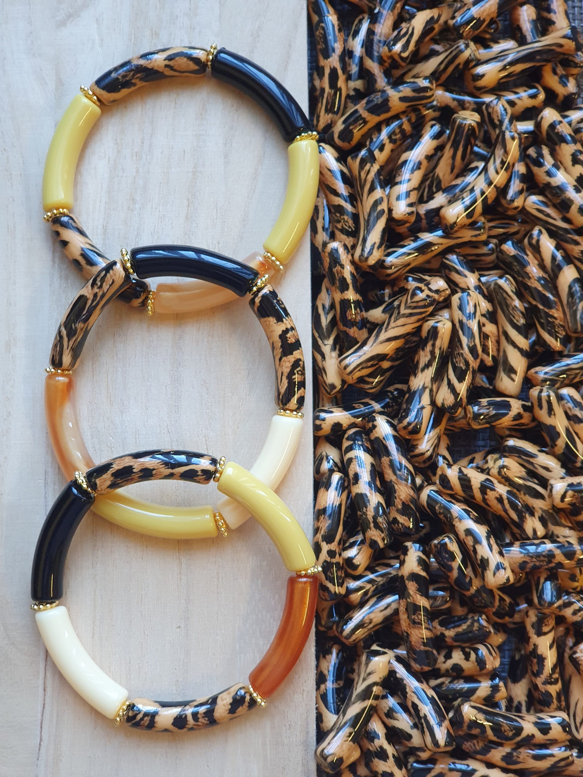 Inspiratie - Tube Set Brown Leopard
