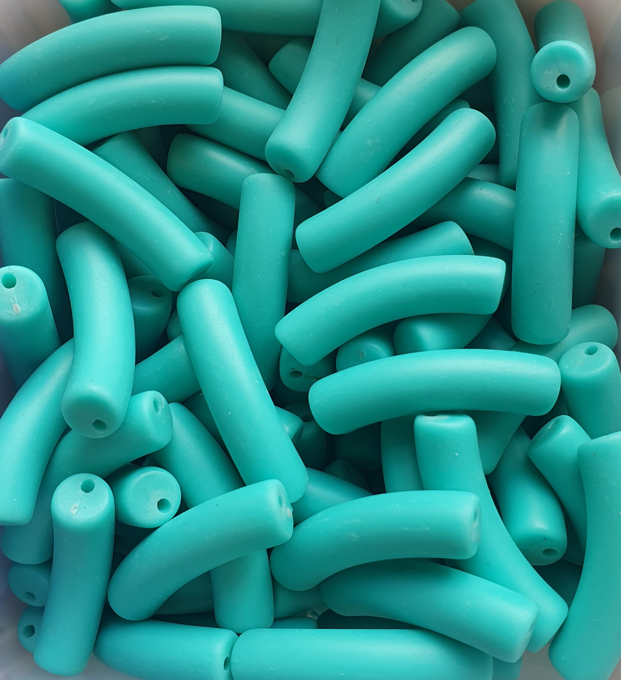 Curved Tube - Matte Aqua - Afbeelding 2