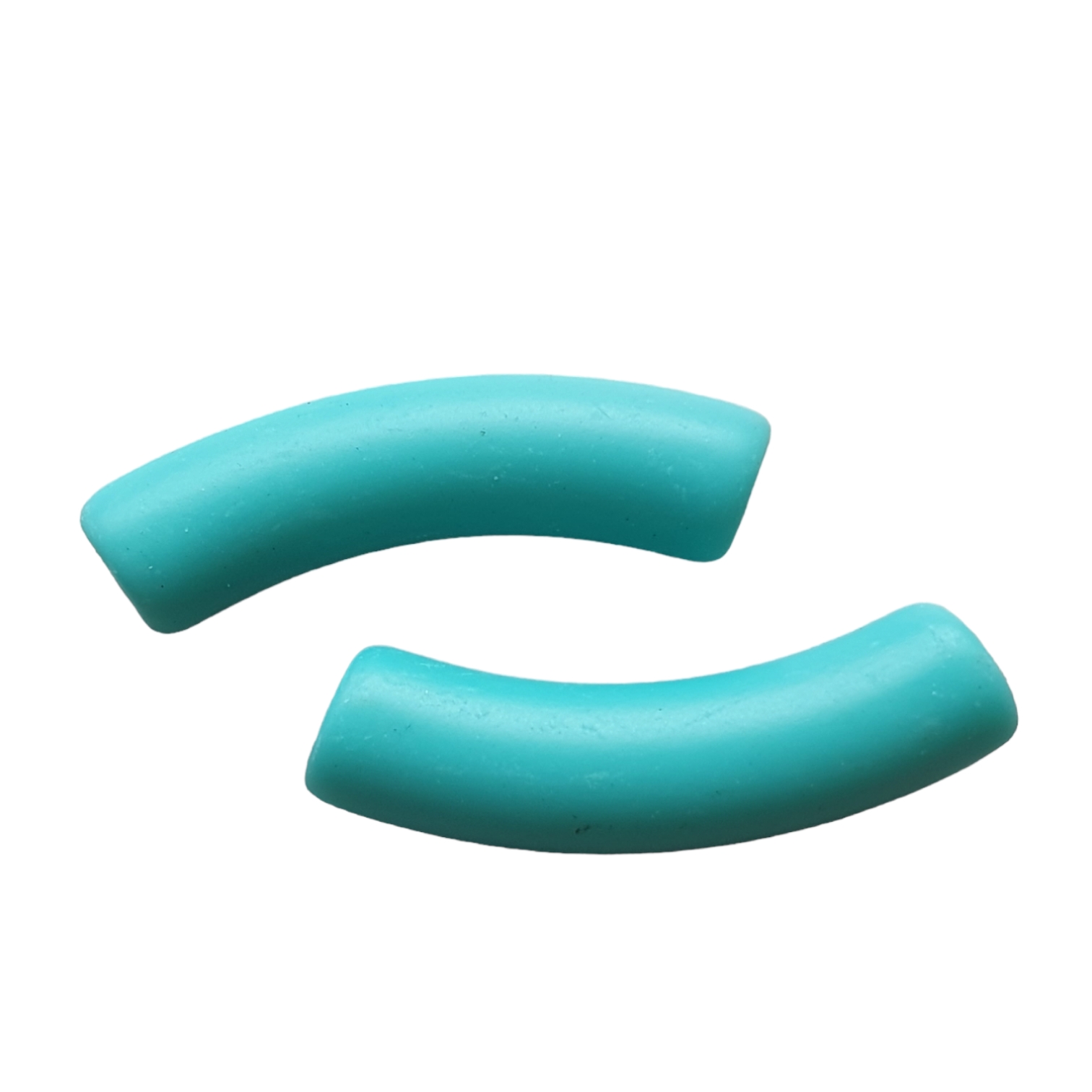 Curved Tube - Matte Aqua